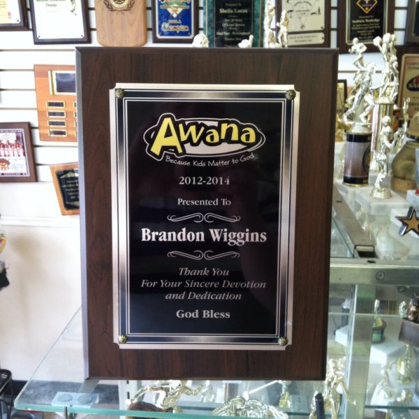 Sunday School Awards - Quality Trophy Birmingham, Alabama
